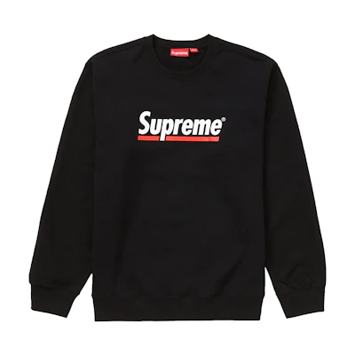 Supreme Underline Crewneck Black
