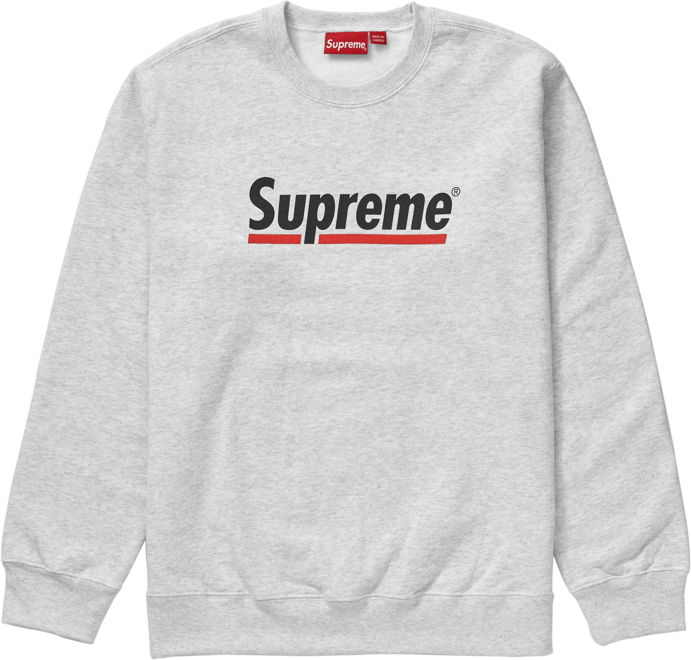 supreme-underline-crewneck-ash-grey