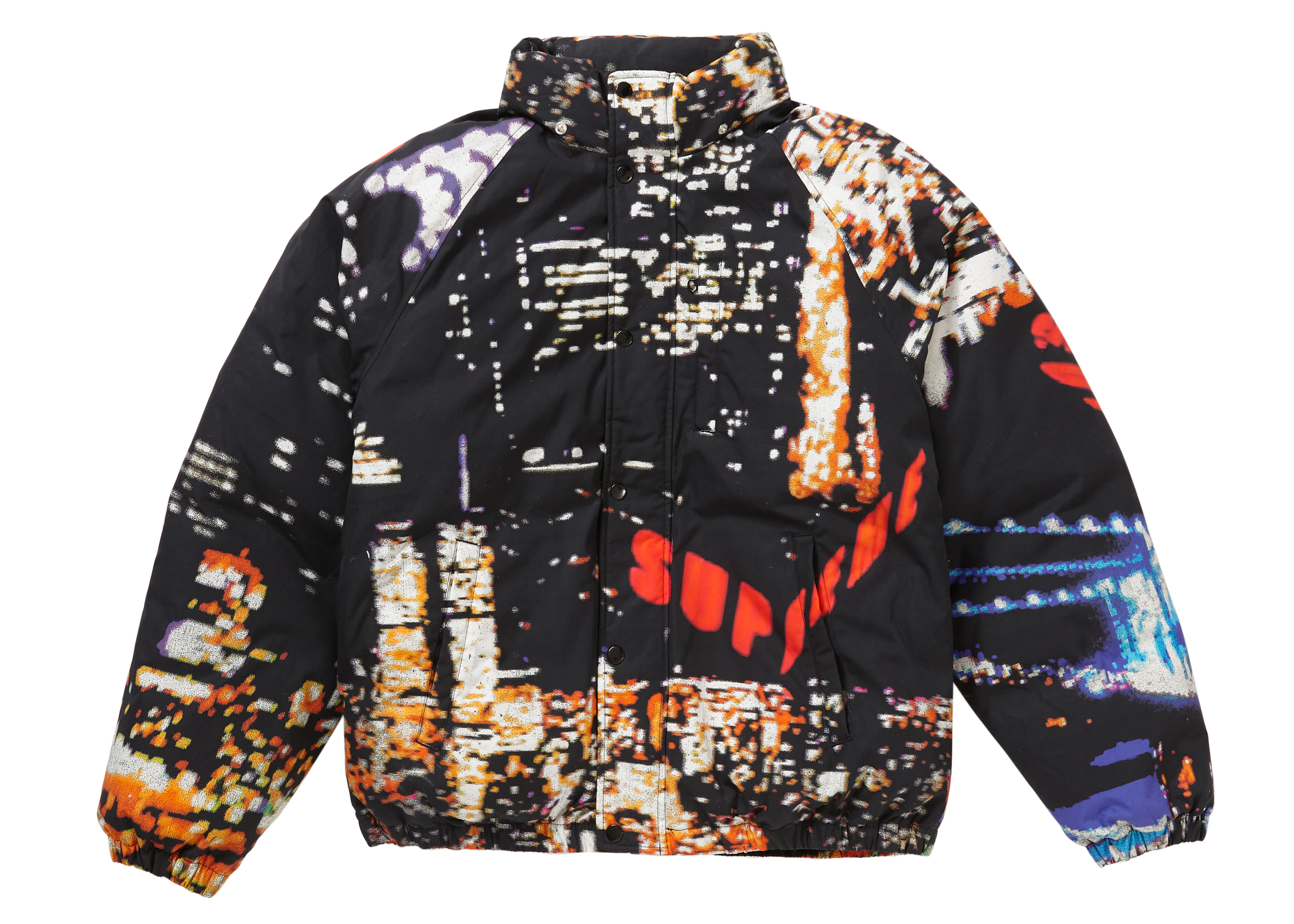 Supreme City Lights Puffy Jacket Black - Novelship