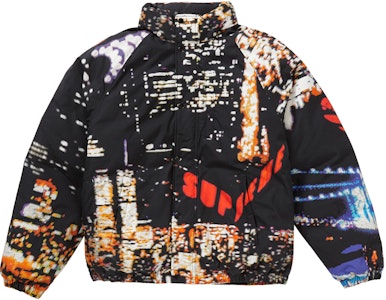 Jaket Puffy Supreme City Lights Hitam Order Jaket Puffy Supreme City Lights Hitam