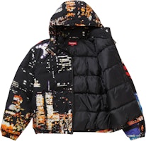 Shop Supreme City Lights Puffy Jacket Black