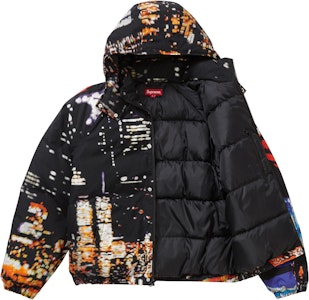 Jaket Puffy Supreme City Lights Hitam Shop Jaket Puffy Supreme City Lights Hitam