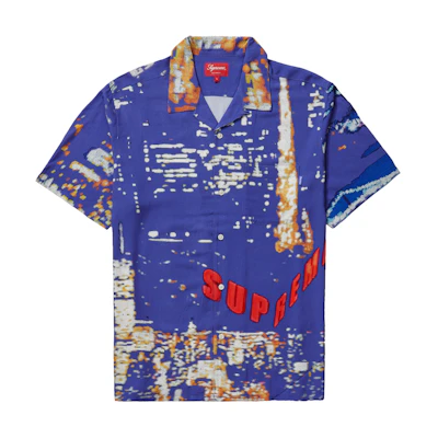 Supreme City Lights Rayon S/S Shirt Purple