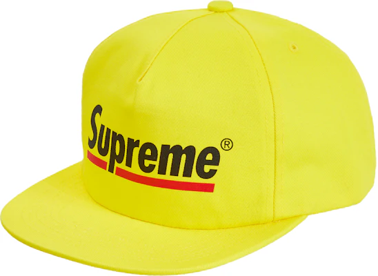 Supreme 下划线 SS20 五片帽 亮黄色 Buy Supreme 下划线 SS20 五片帽 亮黄色