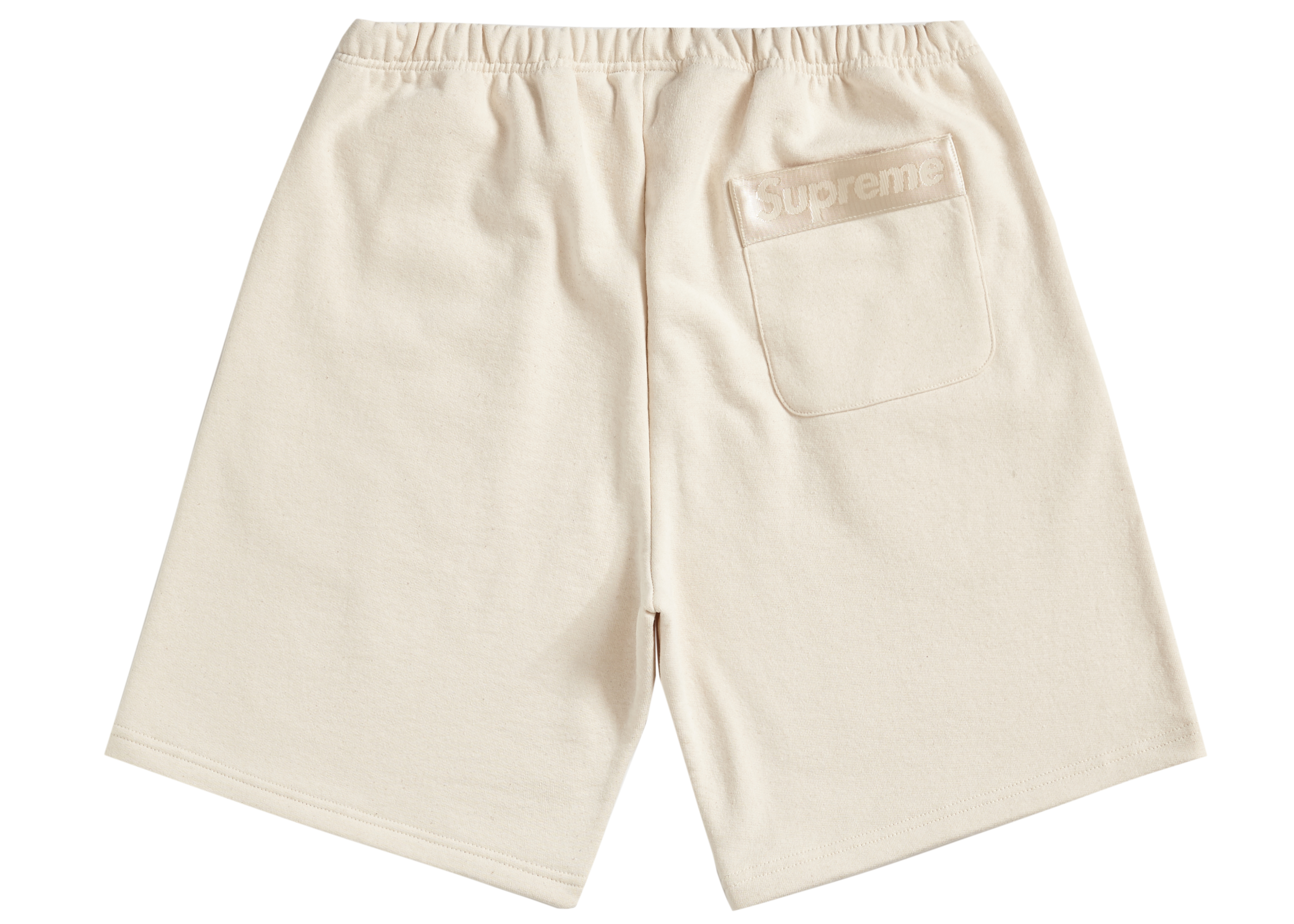 Supreme Tonal Webbing Sweatshort Natural - Novelship