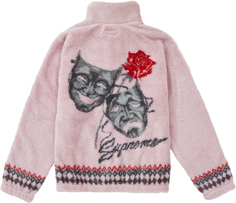 Supreme Drama Mask Fleece Jacket Pink Order Supreme Drama Mask Fleece Jacket Pink