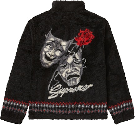 至尊戲劇面具羊毛夾克 黑色 Order 至尊戲劇面具羊毛夾克 黑色