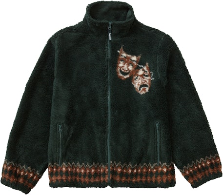 Jaket Fleece Supreme Drama Mask Warna Hijau Gelap Buy Jaket Fleece Supreme Drama Mask Warna Hijau Gelap