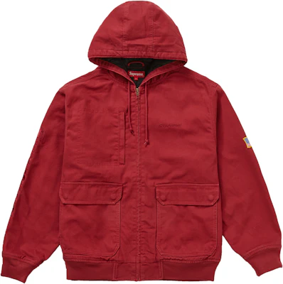 Supreme 红色帆布连帽工装夹克 Buy Supreme 红色帆布连帽工装夹克
