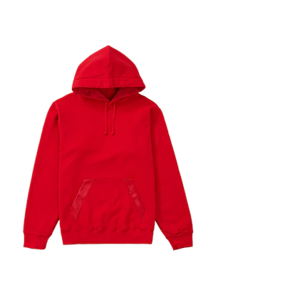 Supreme Tonal Webbing Hooded Sweatshirt Red