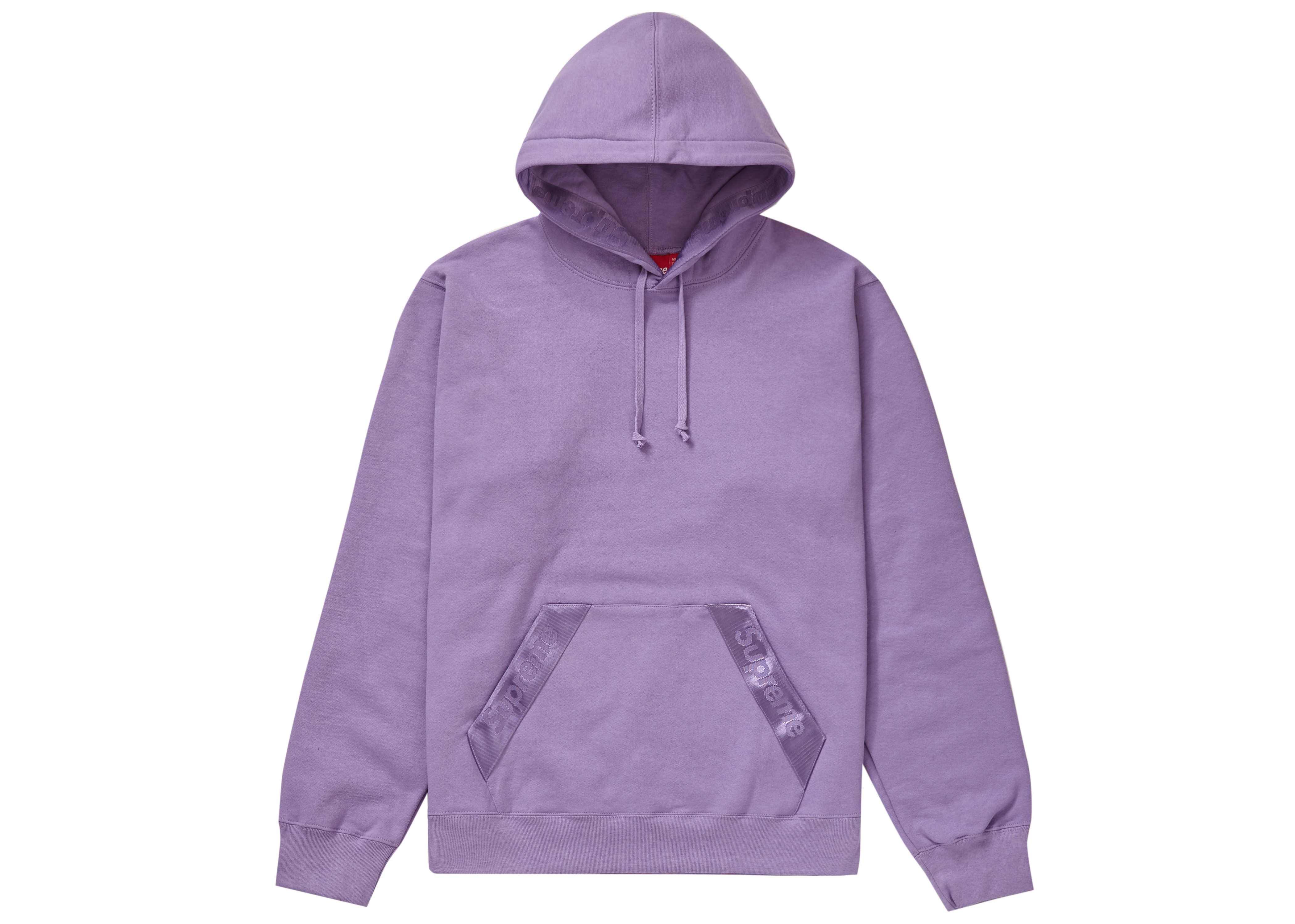Supreme Tonal Webbing Hooded Sweatshirt Violet - Novelship