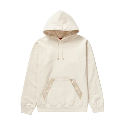 Supreme Tonal Webbing Hooded Sweatshirt Natural