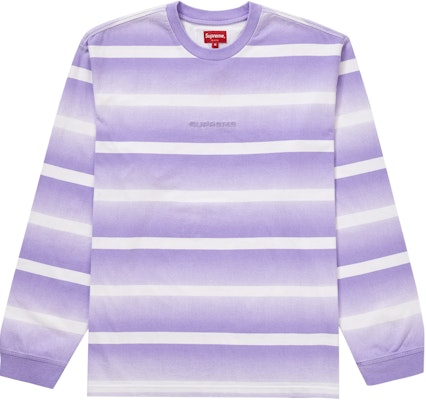 Supreme 漸層條紋長袖上衣 紫色 Buy Supreme 漸層條紋長袖上衣 紫色
