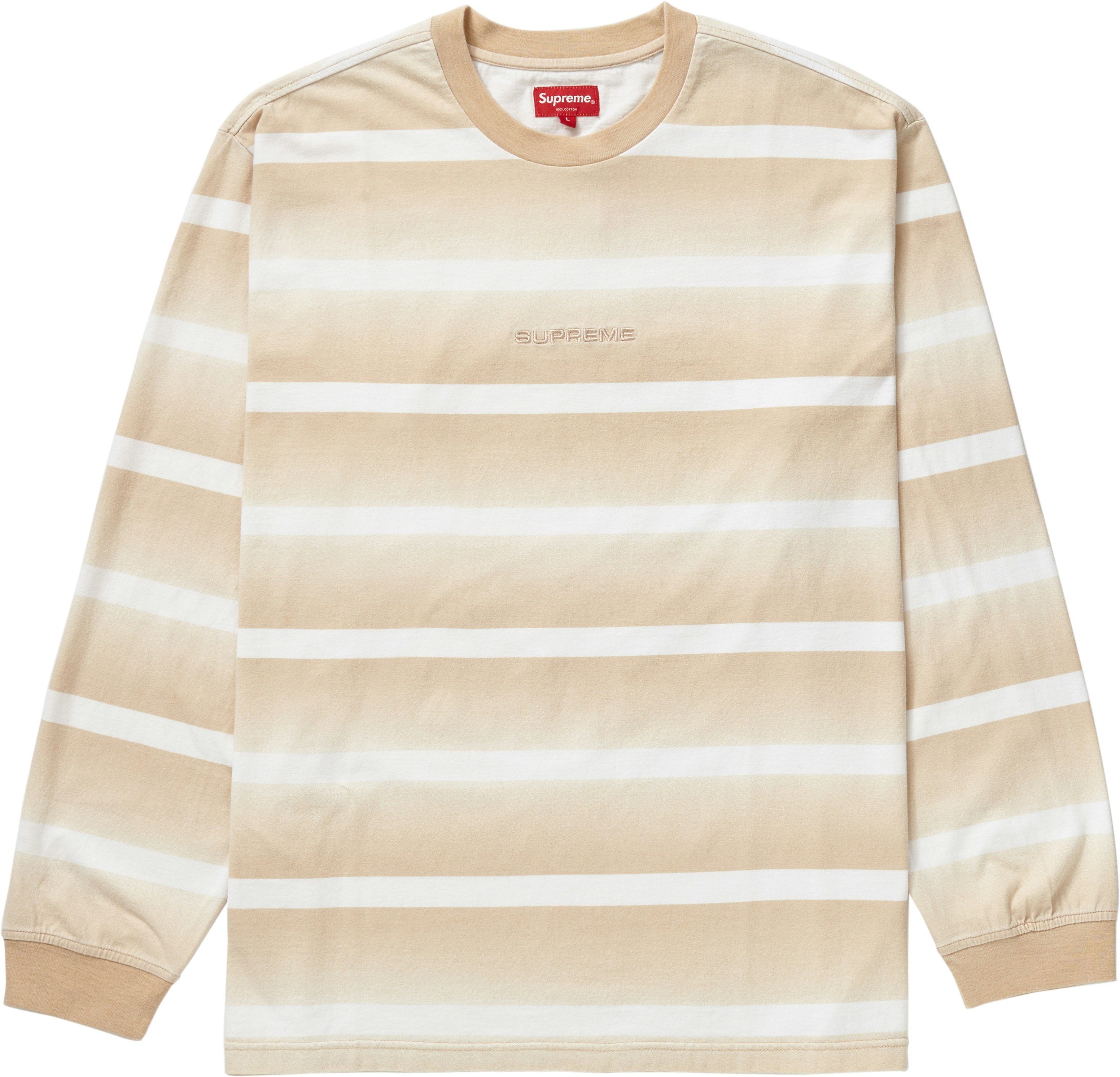 supreme-fade-stripe-l-s-top-tan