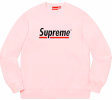 Supreme Underline Crewneck Light Pink Heather Supreme Underline Crewneck Light Pink Heather