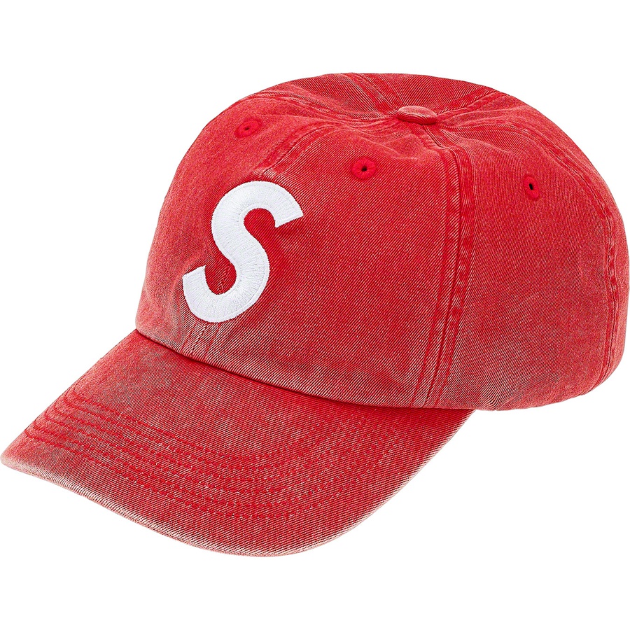 Supreme Pigment Print S Logo 6‑Panel Red - Novelship