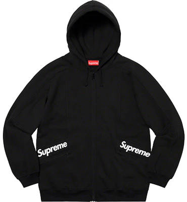 Supreme Hoodie Hitam Berzip Blok Warna Buy Supreme Hoodie Hitam Berzip Blok Warna