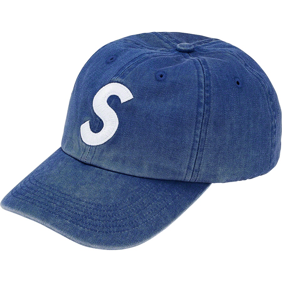 Supreme Pigment Print S Logo 6‑Panel Royal - Novelship