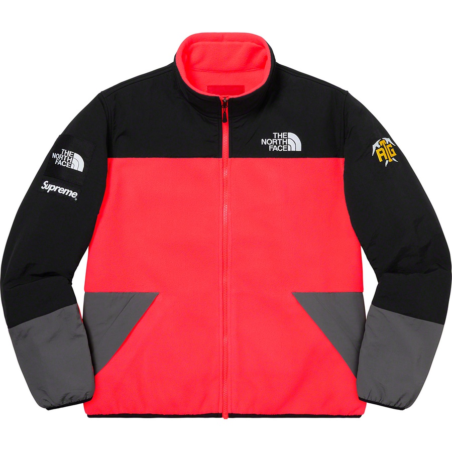 Supreme x The North Face RTG Fleece Jacket Bright Red - Novelship