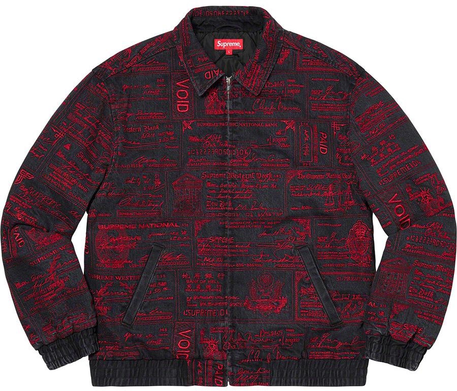 supreme-checks-embroidered-denim-jacket-black