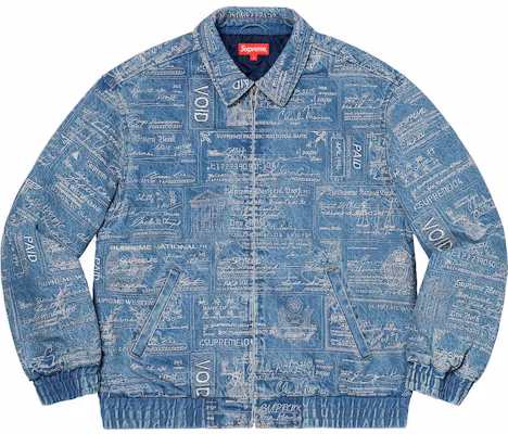 Chaqueta Vaquera Azul Supreme Checks Bordada. Buy Chaqueta Vaquera Azul Supreme Checks Bordada.