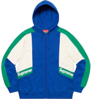 Supreme 拼色拉链连帽卫衣 皇家蓝 Buy Supreme 拼色拉链连帽卫衣 皇家蓝
