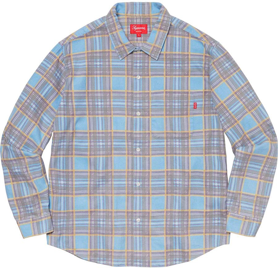 supreme-printed-plaid-shirt-light-blue