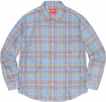 Supreme Printed Plaid Shirt Light Blue Supreme Printed Plaid Shirt Light Blue