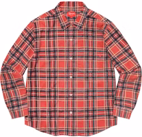 Supreme Printed Plaid Shirt Red Supreme Printed Plaid Shirt Red