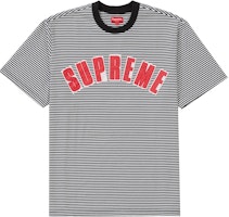 至高拱形拼貼短袖上衣 白色條紋 Buy 至高拱形拼貼短袖上衣 白色條紋