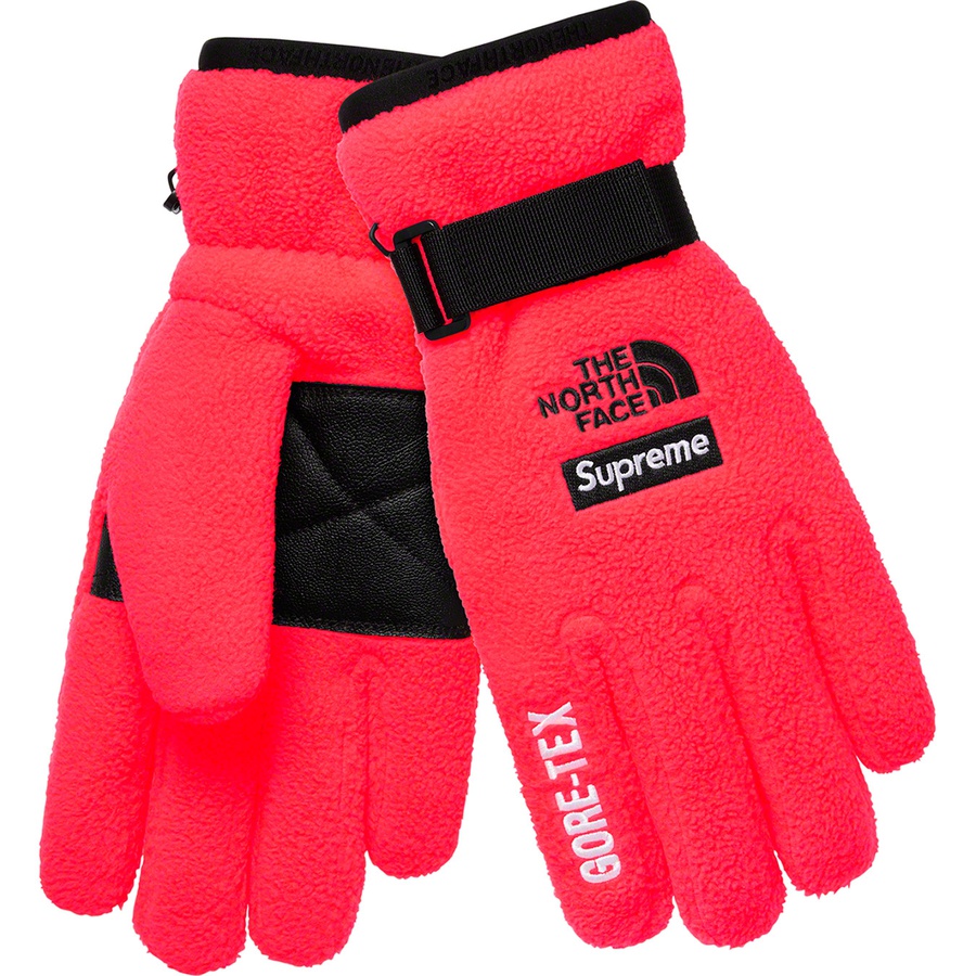 Supreme x The North Face RTG Fleece Glove Bright Red - Novelship