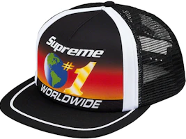Supreme Worldwide Mesh Back 5-Panel Black Supreme Worldwide Mesh Back 5-Panel Black
