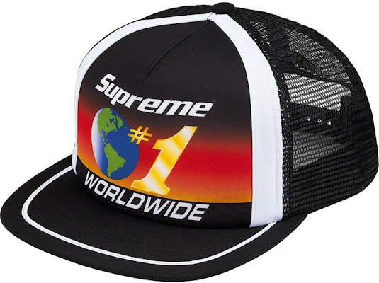 Supreme Jaring Belakang 5-Panel Hitam Global Buy Supreme Jaring Belakang 5-Panel Hitam Global