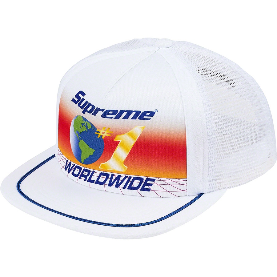 Supreme Worldwide Mesh Back 5‑Panel White - Novelship