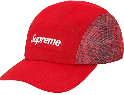 Supreme Snakeskin Mesh Camp Cap Red Buy Supreme Snakeskin Mesh Camp Cap Red