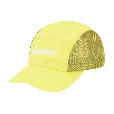 Supreme Snakeskin Mesh Camp Cap Pale Green