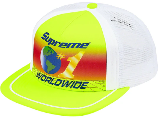 Supreme Worldwide Mesh Back 5-Panel Kuning Asid Buy Supreme Worldwide Mesh Back 5-Panel Kuning Asid
