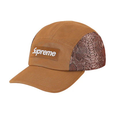 Supreme Snakeskin Mesh Camp Cap Brown