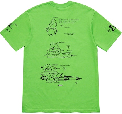 Supreme Rammellzee Camiseta Etiqueta Verde Order Supreme Rammellzee Camiseta Etiqueta Verde