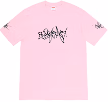 Supreme Rammellzee Tag Tee Light Pink