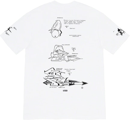 Supreme Rammellzee Tag Kaos Putih Order Supreme Rammellzee Tag Kaos Putih