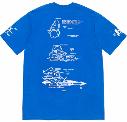 Supreme Rammellzee 标签T恤 皇家蓝 Order Supreme Rammellzee 标签T恤 皇家蓝