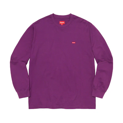 Supreme Small Box L/S Tee Purple