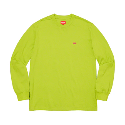 Supreme Small Box L/S Tee Dark Lime