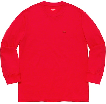 紅色 Supreme 小盒標長袖T恤 Buy 紅色 Supreme 小盒標長袖T恤