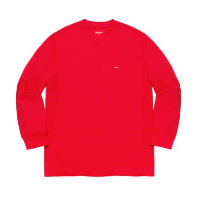 Supreme Small Box LS Tee Red