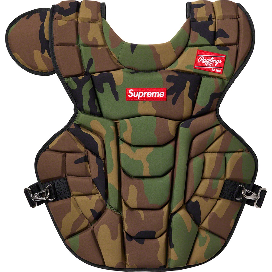 Supreme Rawlings Catcher's Chest Protector Woodland Camo - Novelship