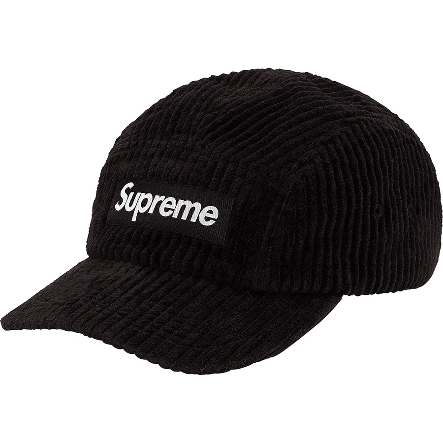 Supreme Wide Wale Corduroy Camp Cap Black - Novelship