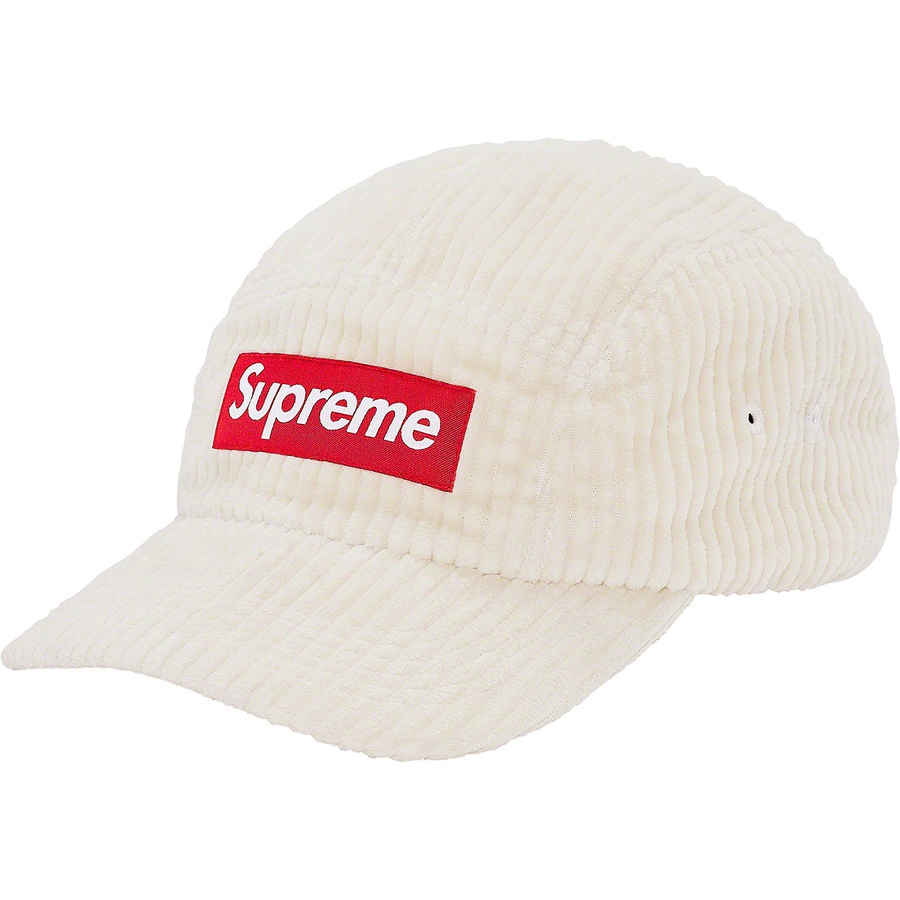 Supreme Wide Wale Corduroy Camp Cap Natural - Novelship