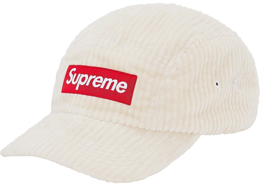 supreme-wide-wale-corduroy-camp-cap-natural